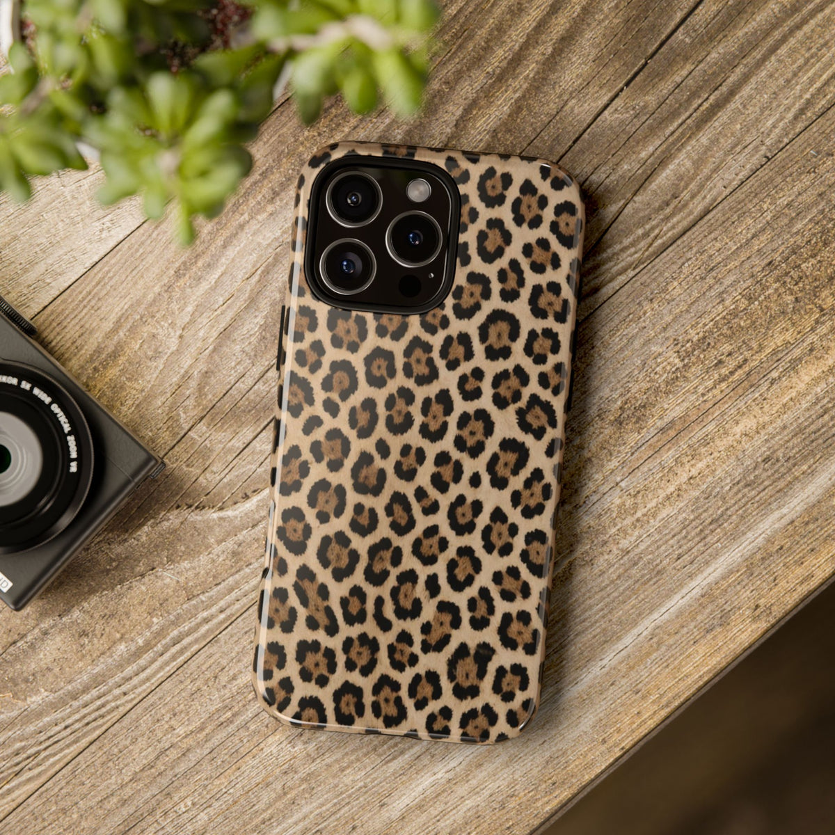 Leopard print phone case