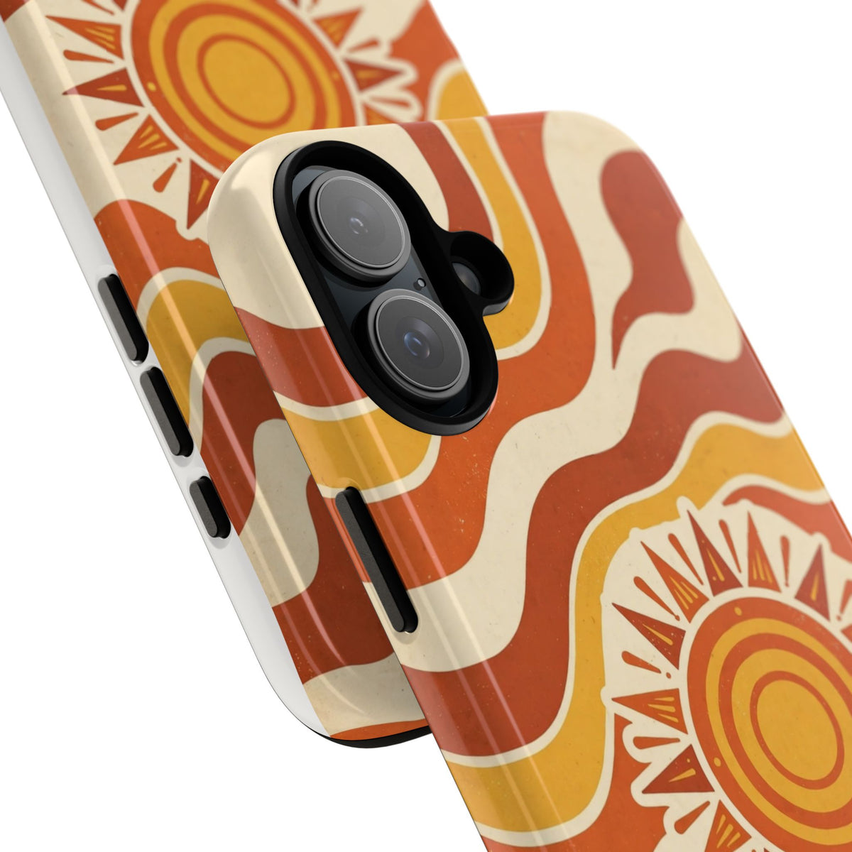 Retro groovy sunset phone case