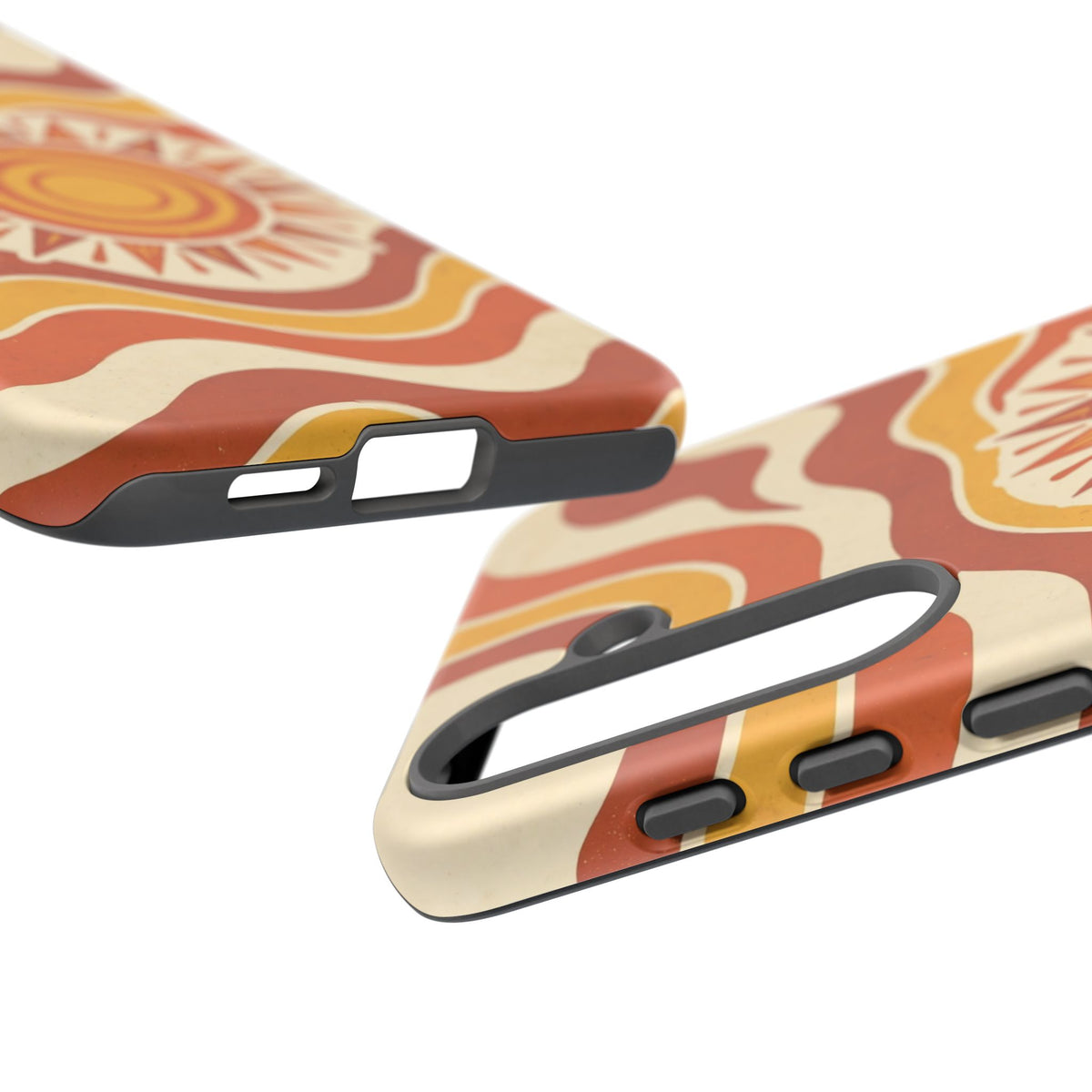 Retro groovy sunset phone case