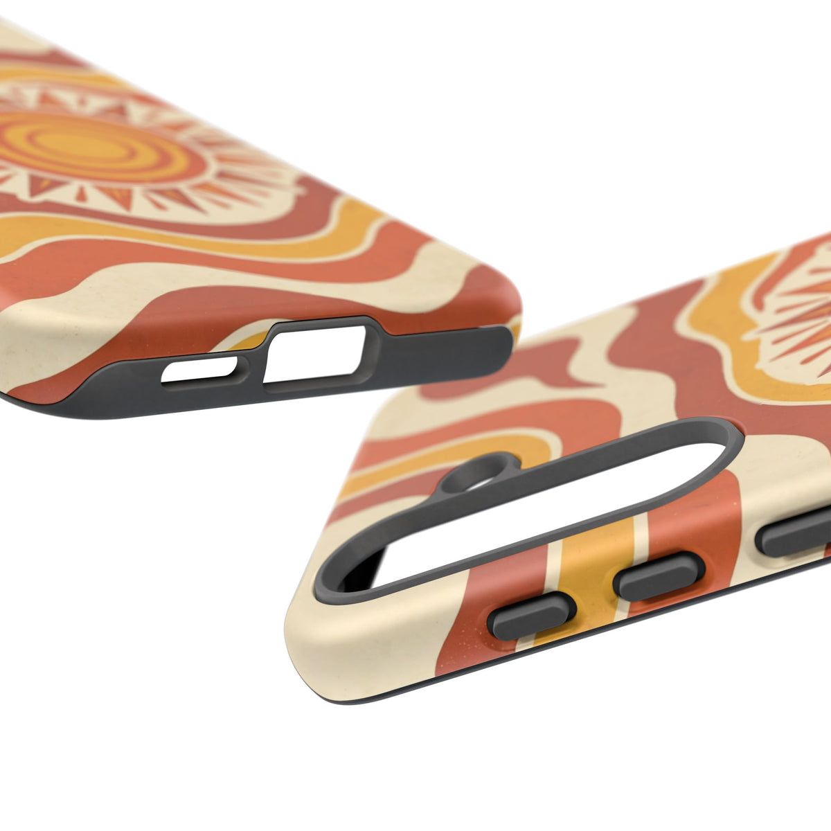 Retro groovy sunset phone case