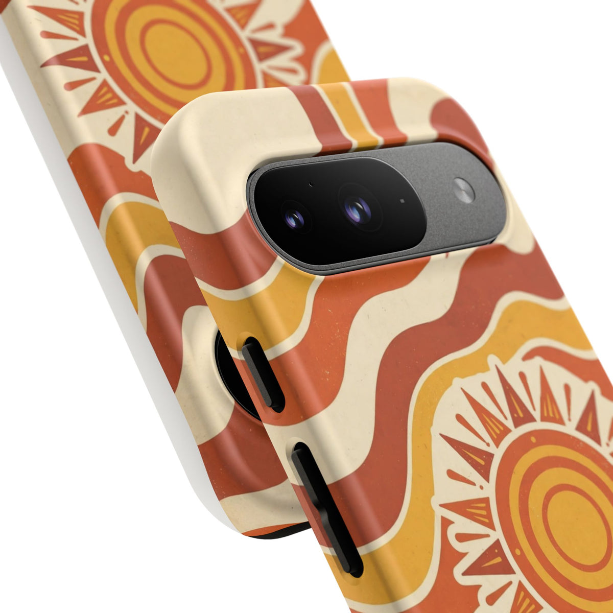 Retro groovy sunset phone case