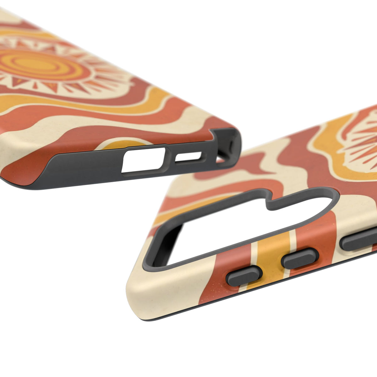 Retro groovy sunset phone case