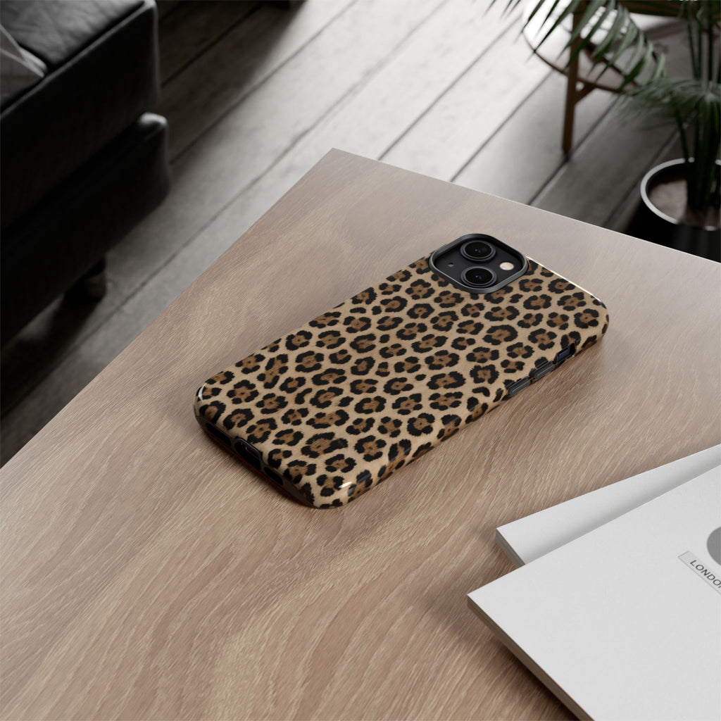 Leopard print phone case