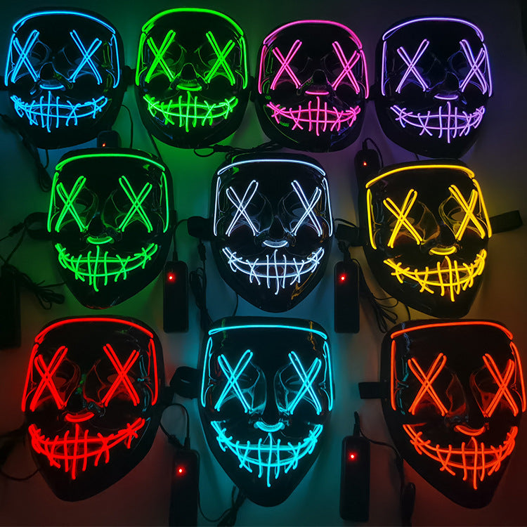 LED Light-Up Halloween Mask