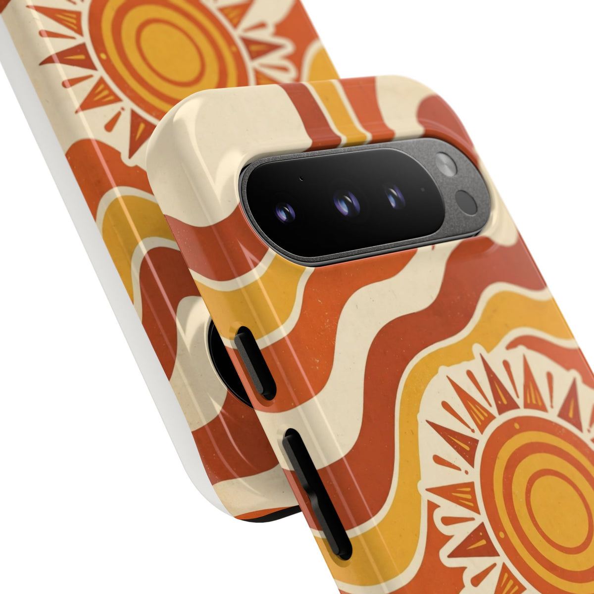 Retro groovy sunset phone case