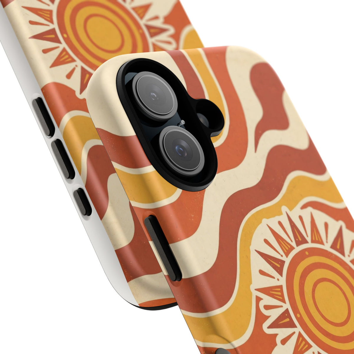 Retro groovy sunset phone case
