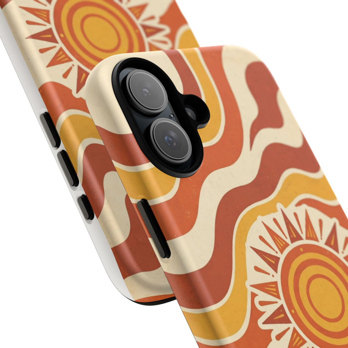 Retro groovy sunset phone case