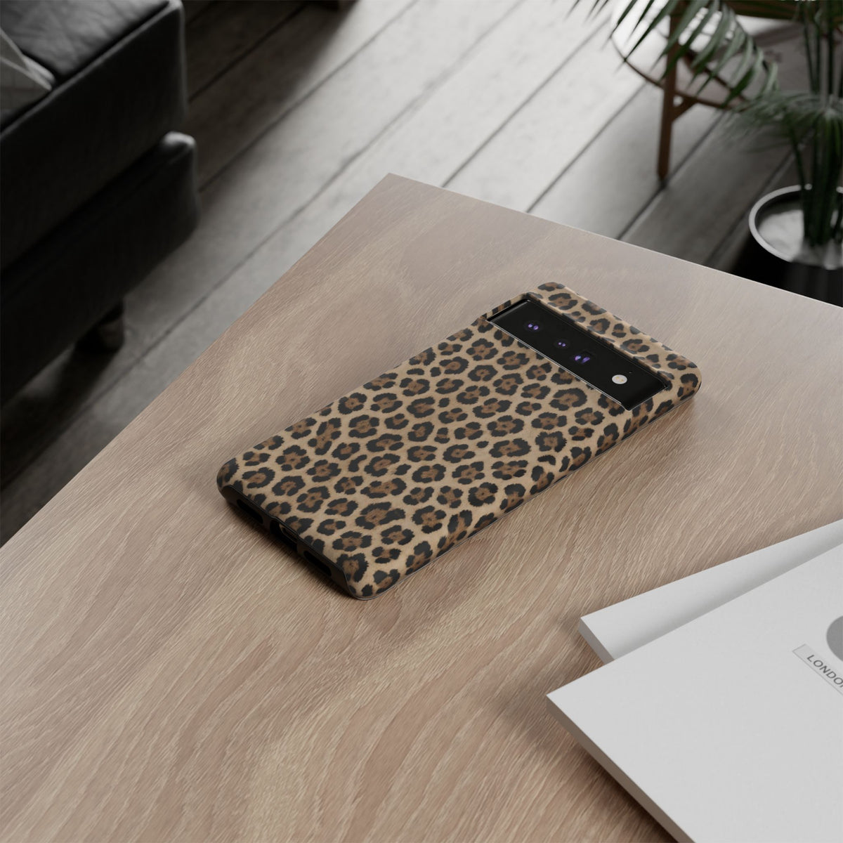 Leopard print phone case