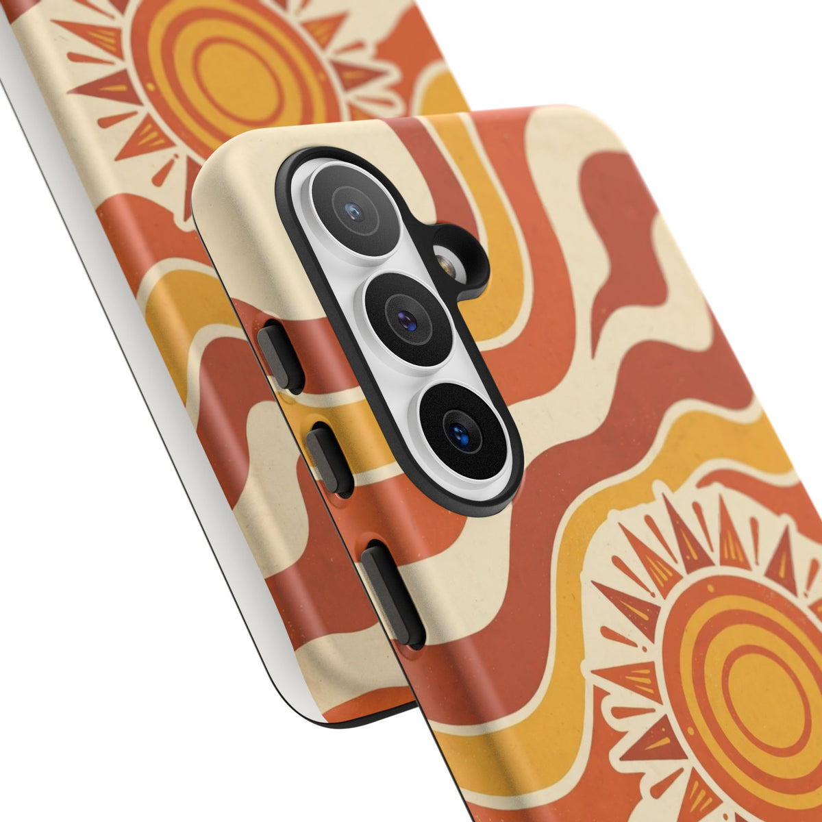 Retro groovy sunset phone case