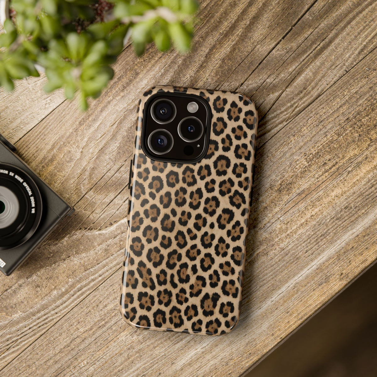 Leopard print phone case