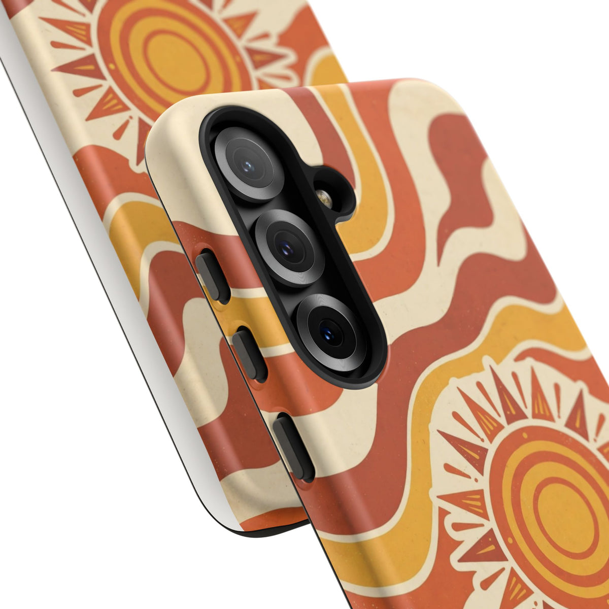 Retro groovy sunset phone case
